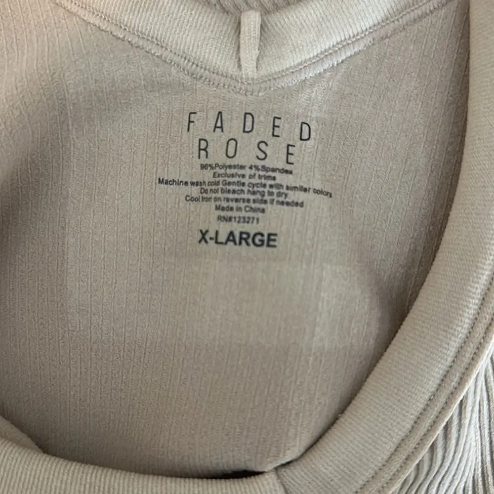 NWT Faded rose corduroy tank size XL - Picture 2 of 2